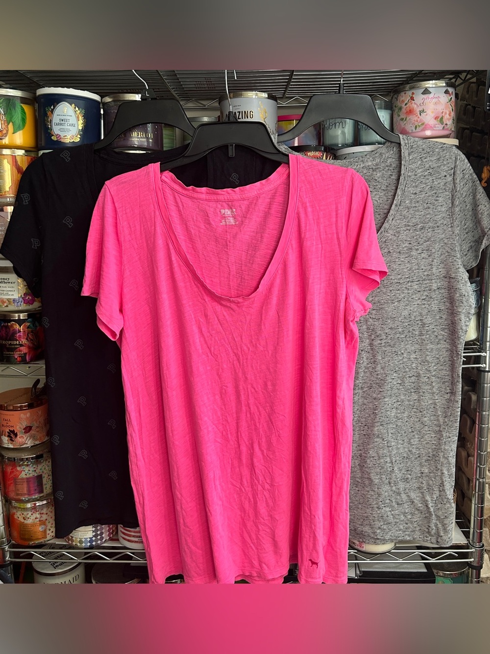 3 VS PINK Tees